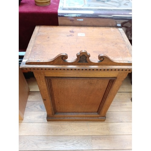 310 - Antique document safe with 3 lined drawers