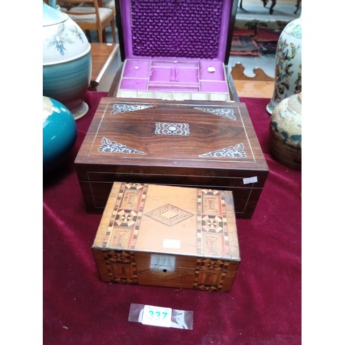 337 - 3 x jewellery  boxes