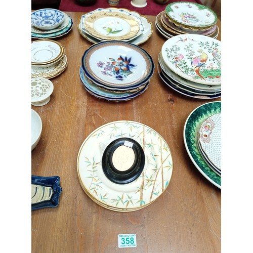 358 - A large selection of antique and vintage plates