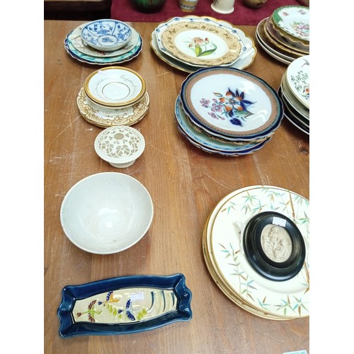 358 - A large selection of antique and vintage plates