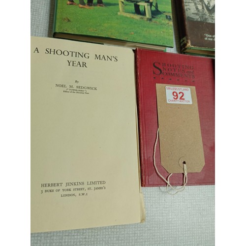 92 - Shooting / Hunting / Fishing Interest: Five volumes, to include;
