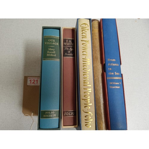 121 - Folio Society: Five volumes;
