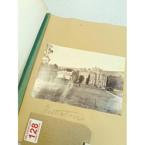 128 - Scottish Interest:  Photograph album of Cumnock, Banff and area, dating from late 1800's (estimated)... 