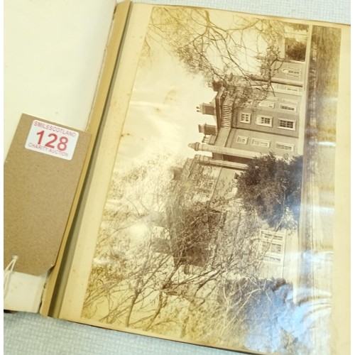 128 - Scottish Interest:  Photograph album of Cumnock, Banff and area, dating from late 1800's (estimated)... 