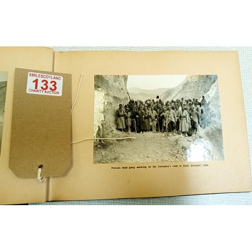 133 - 1920's photograph album of Iranian Life and Oil Field Developments (37 photos including 3 pull-out x... 