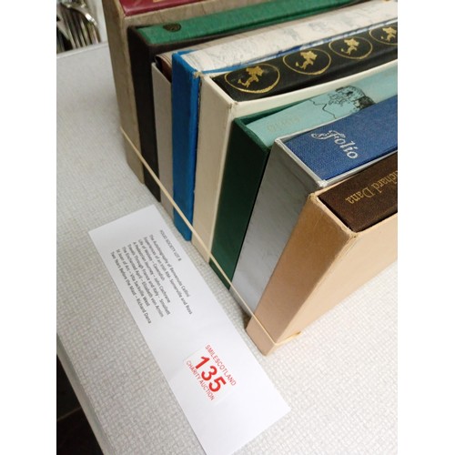 136 - Folio Society, 8 books .. Betjamin`s Britian , My life and Hard Times - James Thurber and My life an... 