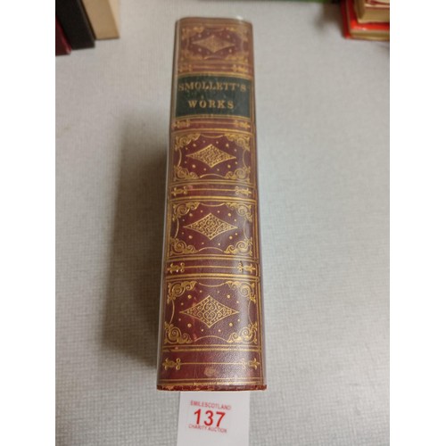 137 - The Miscellaneous Works of Tobias Smollett Complete in one Volume 1841