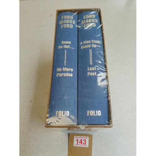 143 - Folio Society 'Ford Maddox Ford' 2 books in single slipcase unopened