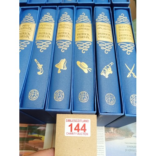 144 - Folio Society Patrick O'Brian set of 20 books with slipcase