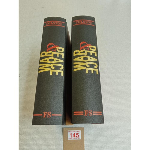 145 - Folio Society 'War and Peace' 2 vols. No case