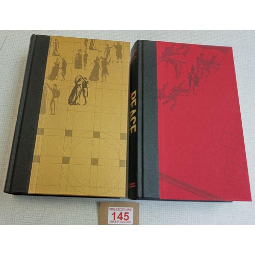 145 - Folio Society 'War and Peace' 2 vols. No case