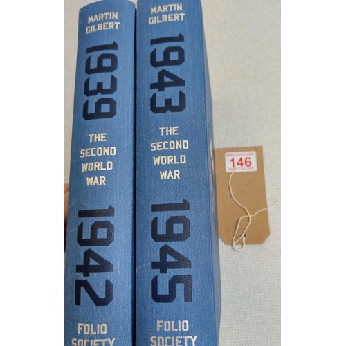 146 - '2nd World War' Martin Gilbert 2 vols. No case