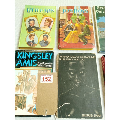 152 - 7x vintage children's and other books, some with dust covers incl. 'The Adventures of The Black Girl... 