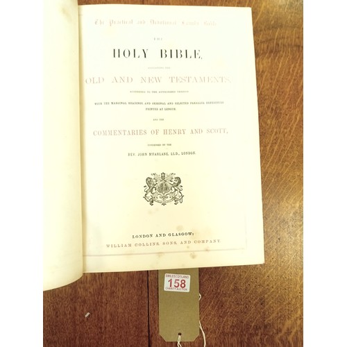 158 - Holy Scriptures Bible with a series of illustrations.  Henry and Scott.  London and Glasgow.  Comple... 