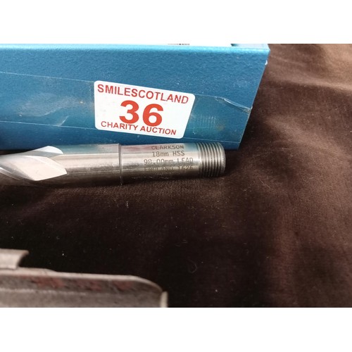 36 - Clarkson Milling drill bits