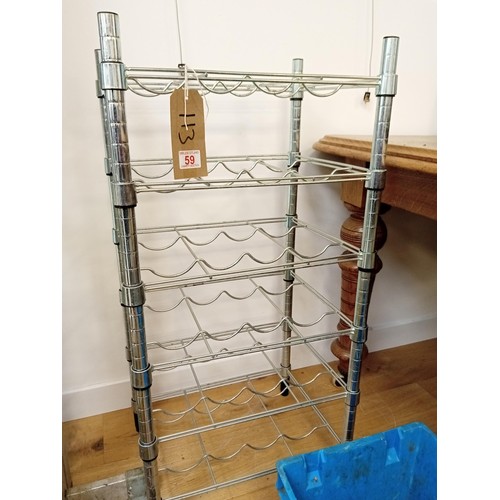 59 - Metal bottle rack