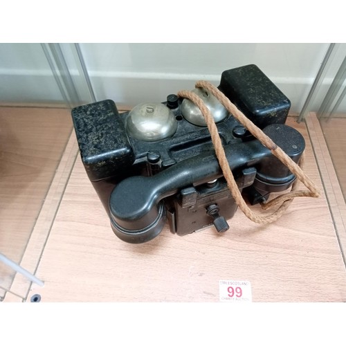 99 - Vintage telephone set F mark 2 handset