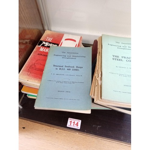 114 - Selection of vintage engineering books