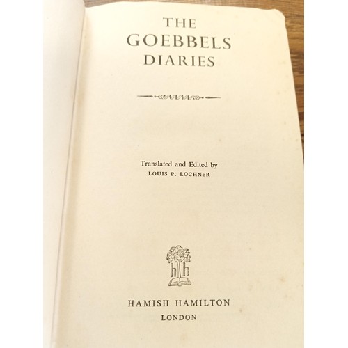 163 - The Goebbels Diaries publisher Hamish Hamilton London 1948 first editiion