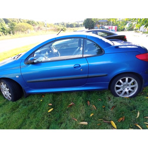 403 - 02 Peugeot 206CC manual motorcar. Metallic blue 69000 miles MOT'd, original condition.
10% premium o... 