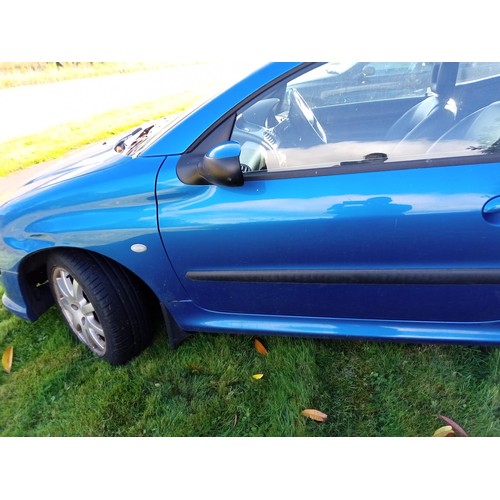 403 - 02 Peugeot 206CC manual motorcar. Metallic blue 69000 miles MOT'd, original condition.
10% premium o... 