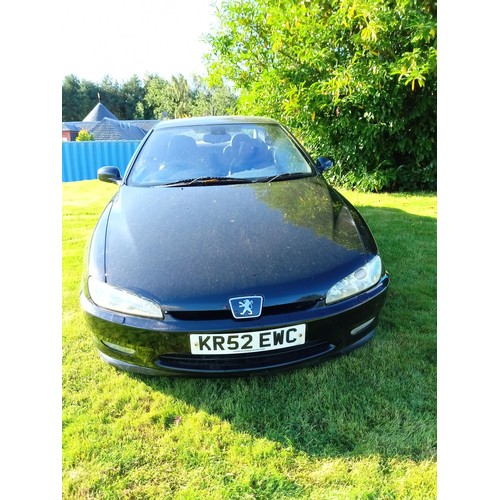 404 - Rare Peugeot 406 3.0 litre V6 Coupe automatic motorcar, 52 plate 2003 black previously (Blue) on bla... 