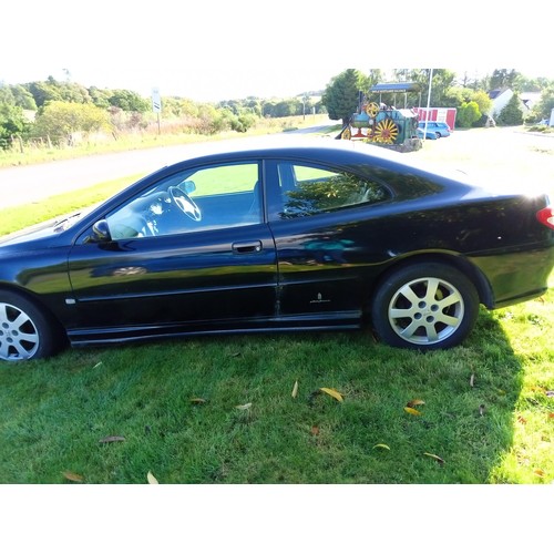 404 - Rare Peugeot 406 3.0 litre V6 Coupe automatic motorcar, 52 plate 2003 black previously (Blue) on bla... 