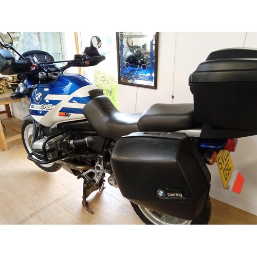 444 - BMW R1150 GS Motorcycle / motorbike 51680 miles, stored for the last few years.
10% premium on this ... 