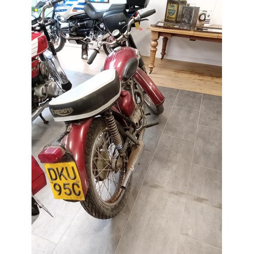 449 - Triumph Tiger Cub 200cc motorcycle / motorbike 1965 was running a few months ago, registered histori... 