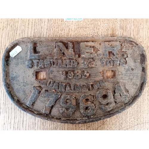 454 - 2 x train carriage plaques originals see photos