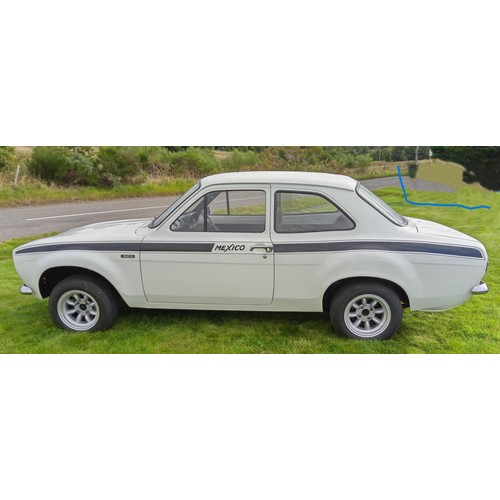 467 - 1970 Ford Escort MK1 replica Mexico manual motorcar. Steel bubble arches and finished in Ford Frozen... 