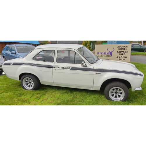 467 - 1970 Ford Escort MK1 replica Mexico manual motorcar. Steel bubble arches and finished in Ford Frozen... 