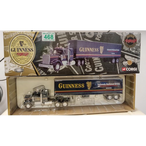 468 - Corgi limited edition Kenworth T925 with Guinness semi box trailer. Model 55801 scale 1:50