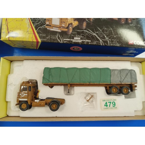 479 - Corgi British Road Services Scammell Crusader sheeted flat trailer BRS (Eastern) Limited Edition CC1... 