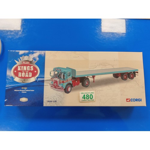 480 - Corgi Atkinson Borderer Flatbed Trailer Pollock. Scale 1:50 Model CC12504