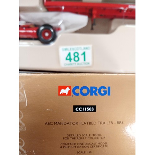 481 - Corgi AEC Mandator flatbed trailer - BRS Model 11503 scale 1:50