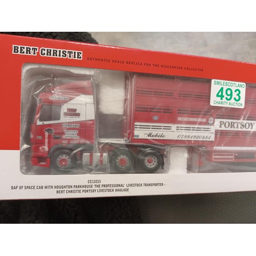 493 - Corgi scale 1:50 Limited edition CC13215 DAF XF Space cab with Houghton Parkhouse 'The Professional'... 