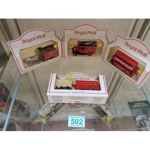 502 - Royal Mail Commemorative collection 4 boxed models