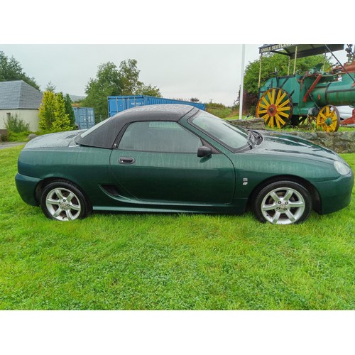 524 - 2005 MG TF115 Sports manual motorcar hard and soft top in British racing green last of the original ... 