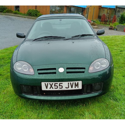 524 - 2005 MG TF115 Sports manual motorcar hard and soft top in British racing green last of the original ... 