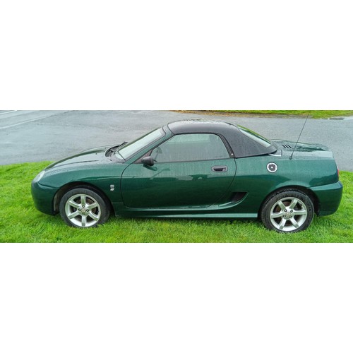 524 - 2005 MG TF115 Sports manual motorcar hard and soft top in British racing green last of the original ... 