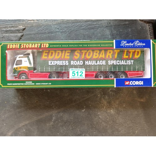 512 - Corgi Limited Edition scale 1:50 CC12401 Eddie Stobbart Volvo Globe Trotter Curtainside