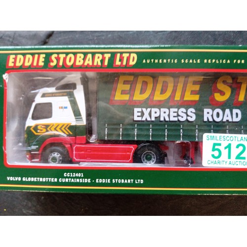 512 - Corgi Limited Edition scale 1:50 CC12401 Eddie Stobbart Volvo Globe Trotter Curtainside