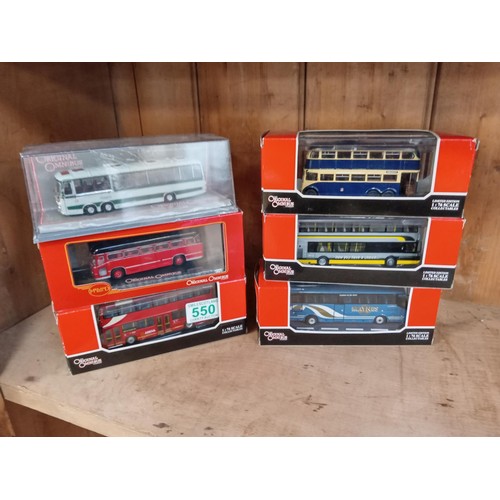 550 - 6 x original omnibus collectors toy buses