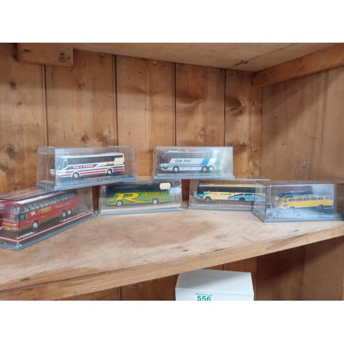 553 - 6 x original omnibus collectors toy buses