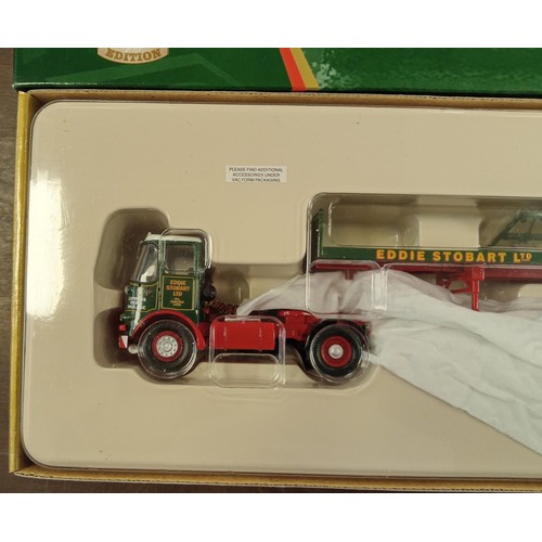 568 - Corgi Eddie Stobart LTD  cc12502 Atkinson Borderer Flatbed Trailer