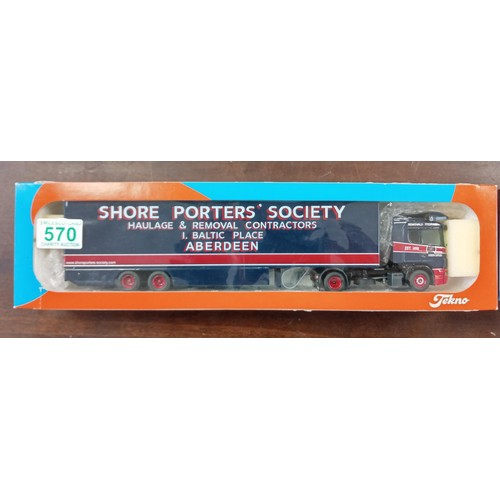 570 - Tekno Economy Line made in Holland Shore Porters' Society lorry scale 1:50