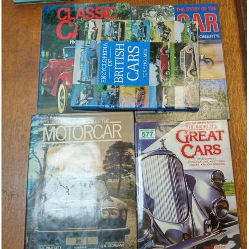 577 - Selection of classic and collector car books