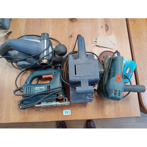 593 - Selection of electric hand tools