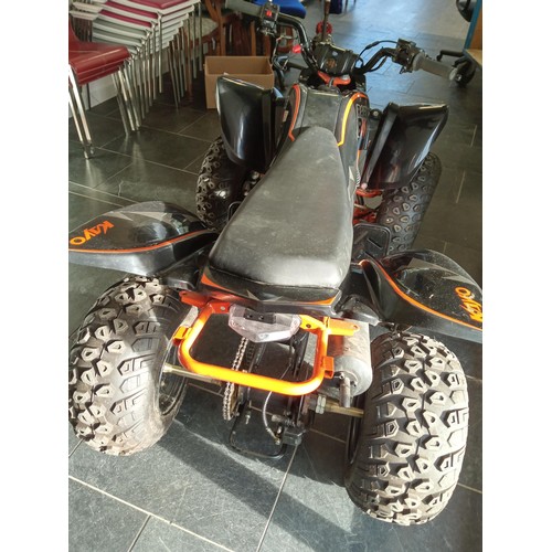 556A - Kayo Raging Bull 125S quad motorcycle / motorbike minimum use.
10% premium on this lot.